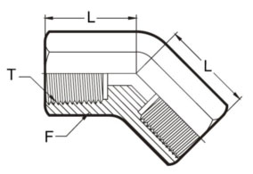 Stainless Steel 45* elbows