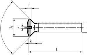 Stainless Steel Raised CSk head Screws
