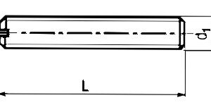 Stainless Steel Slotted Set Screw DIN 551