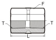 Stainless Steel Couplings Hex Hexagonal Couplings