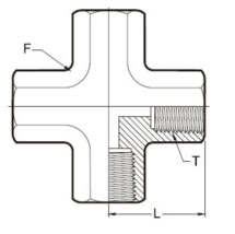 Stainless Steel Female Crosses BSP NPT NPSM BSP Crosses