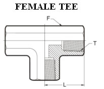 Stainless Steel Female TEE