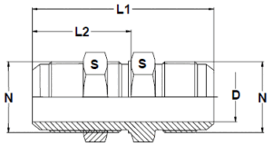 Stainless Steel 37 Degree Flare Bulkhead Unions