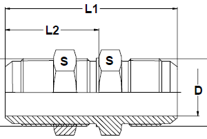 Stainless Steel 37 Degree Flare Bulkhead Unions