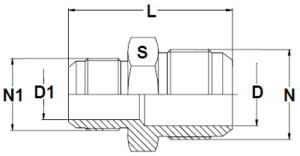 Stainless Steel 37 Degree Flare Reducing Unions