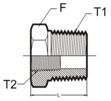 Stainless Steel Male Female Bushes 304 316 Bushings